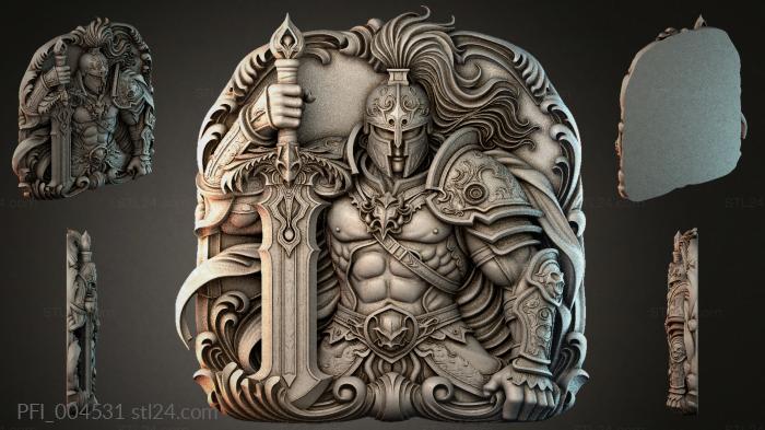 Панно фентези (PFI_004531) 3D модель для ЧПУ станка