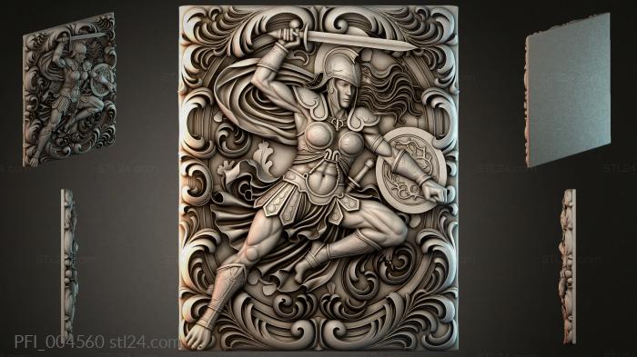 Панно фентези (PFI_004560) 3D модель для ЧПУ станка