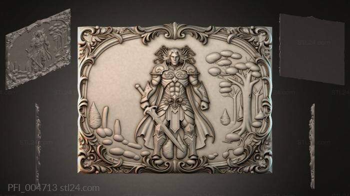 Панно фентези (PFI_004713) 3D модель для ЧПУ станка