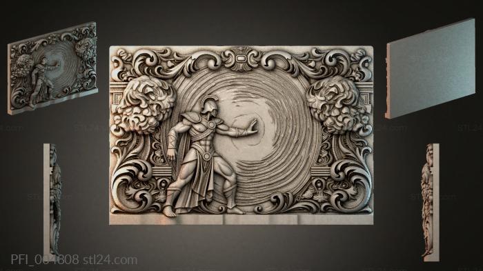 Панно фентези (PFI_004808) 3D модель для ЧПУ станка