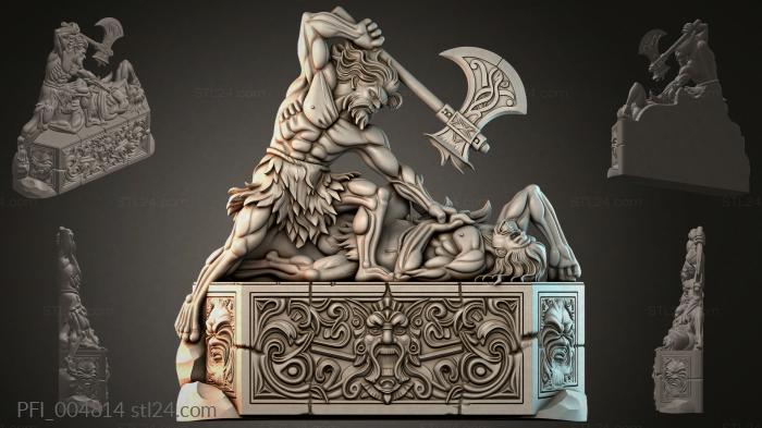 Панно фентези (PFI_004814) 3D модель для ЧПУ станка