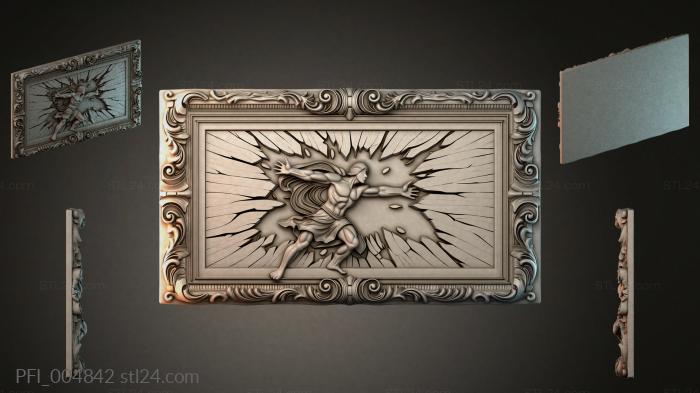 Панно фентези (PFI_004842) 3D модель для ЧПУ станка