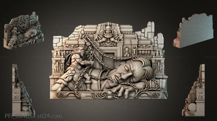 Панно фентези (PFI_004858) 3D модель для ЧПУ станка