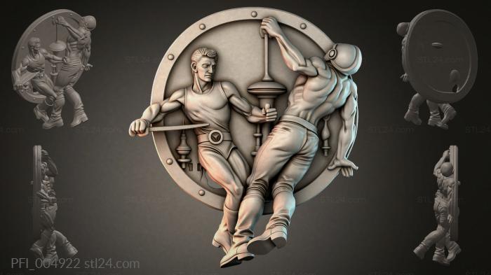 Панно фентези (PFI_004922) 3D модель для ЧПУ станка