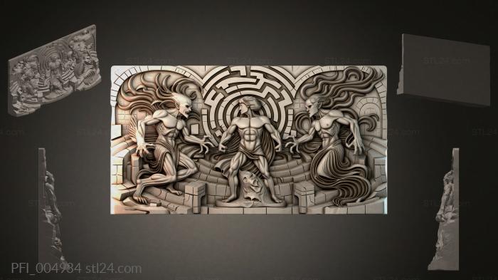 Панно фентези (PFI_004934) 3D модель для ЧПУ станка