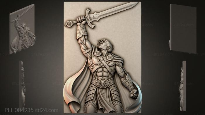 Панно фентези (PFI_004935) 3D модель для ЧПУ станка