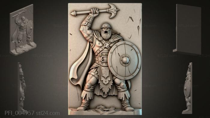 Панно фентези (PFI_004957) 3D модель для ЧПУ станка