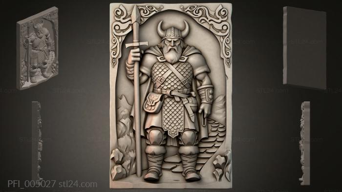 Панно фентези (PFI_005027) 3D модель для ЧПУ станка