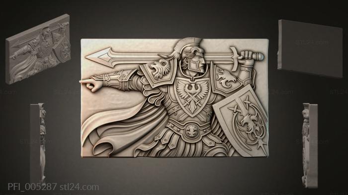 Панно фентези (PFI_005287) 3D модель для ЧПУ станка