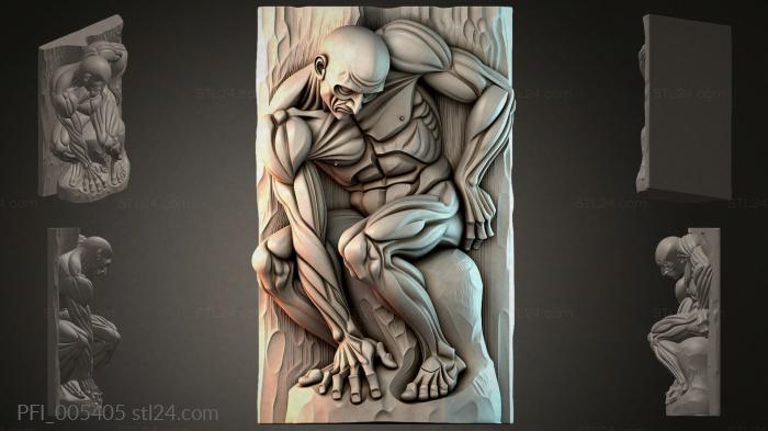 Панно фентези (PFI_005405) 3D модель для ЧПУ станка