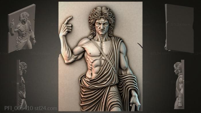 Панно фентези (PFI_005410) 3D модель для ЧПУ станка