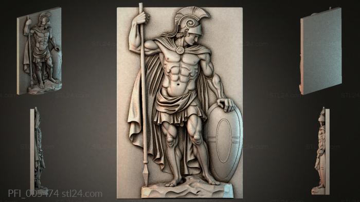 Панно фентези (PFI_005474) 3D модель для ЧПУ станка