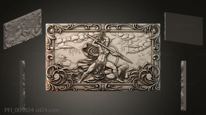 Панно фентези (PFI_005824) 3D модель для ЧПУ станка