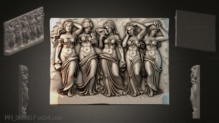 Панно фентези (PFI_005857) 3D модель для ЧПУ станка