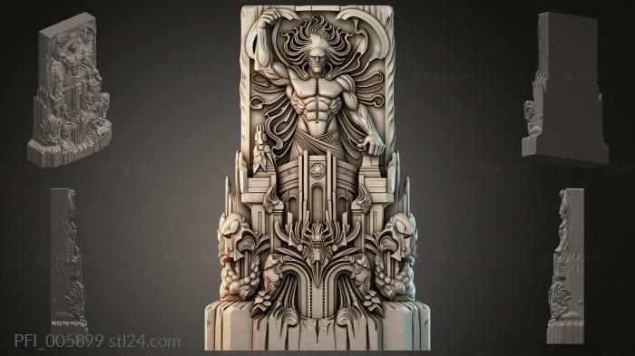 Панно фентези (PFI_005899) 3D модель для ЧПУ станка