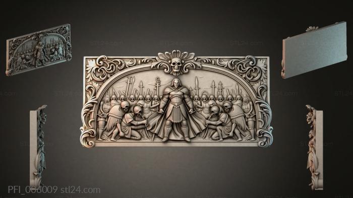 Панно фентези (PFI_006009) 3D модель для ЧПУ станка