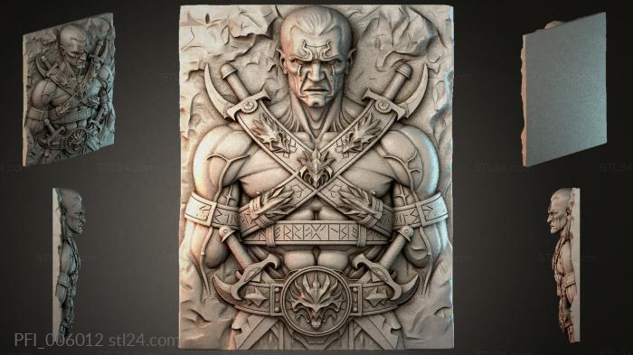 Панно фентези (PFI_006012) 3D модель для ЧПУ станка