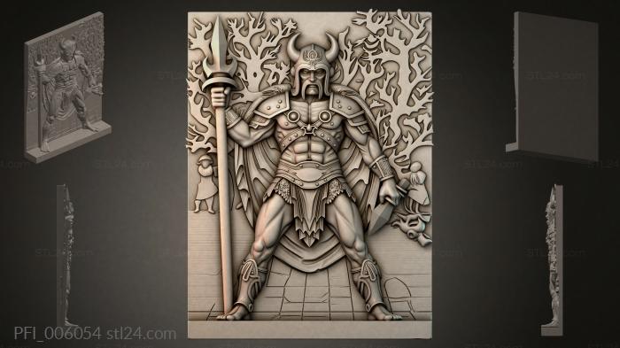 Панно фентези (PFI_006054) 3D модель для ЧПУ станка