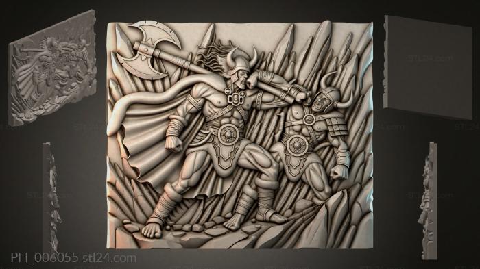 Панно фентези (PFI_006055) 3D модель для ЧПУ станка