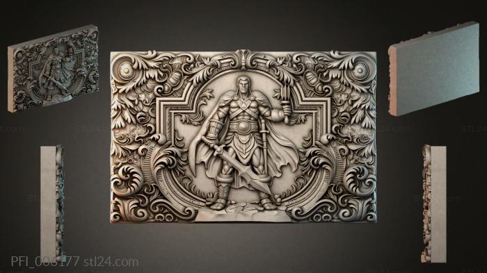 Панно фентези (PFI_006177) 3D модель для ЧПУ станка