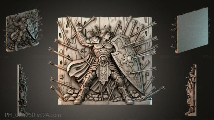 Панно фентези (PFI_006250) 3D модель для ЧПУ станка
