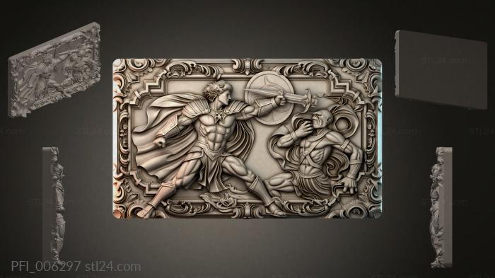 Панно фентези (PFI_006297) 3D модель для ЧПУ станка