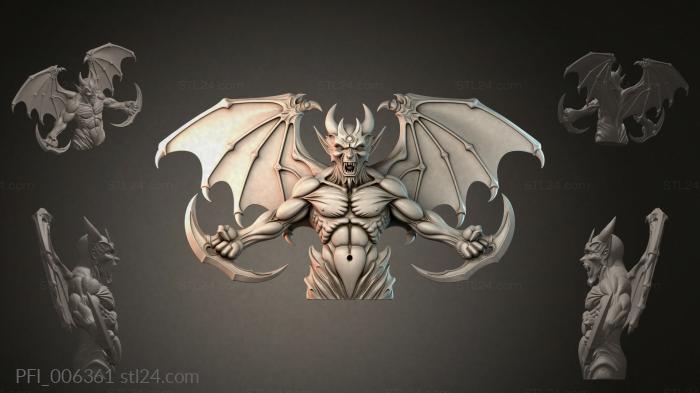 Панно фентези (PFI_006361) 3D модель для ЧПУ станка