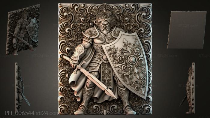 Панно фентези (PFI_006544) 3D модель для ЧПУ станка