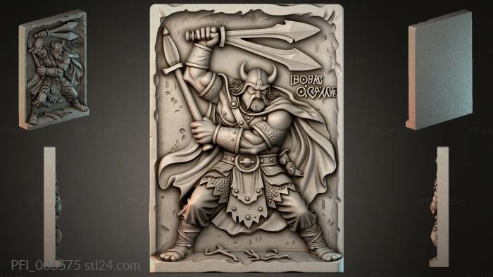 Панно фентези (PFI_006575) 3D модель для ЧПУ станка