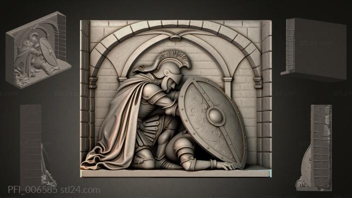 Панно фентези (PFI_006585) 3D модель для ЧПУ станка