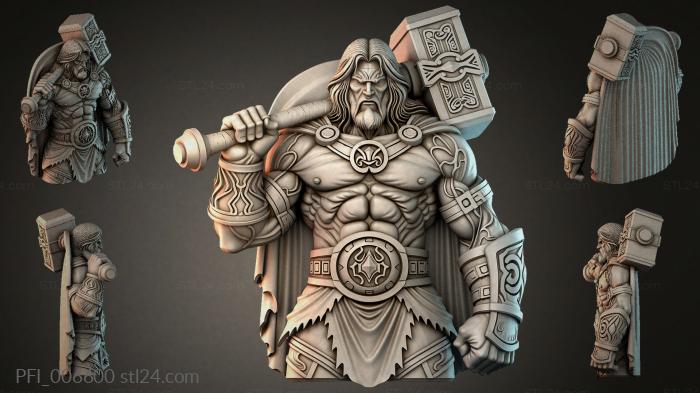 Панно фентези (PFI_006600) 3D модель для ЧПУ станка