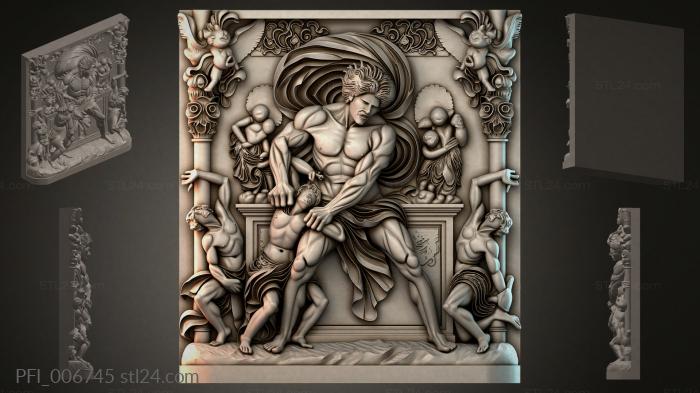 Панно фентези (PFI_006745) 3D модель для ЧПУ станка