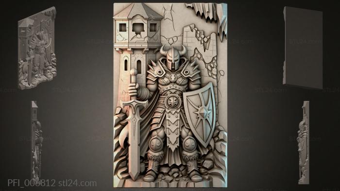 Панно фентези (PFI_006812) 3D модель для ЧПУ станка