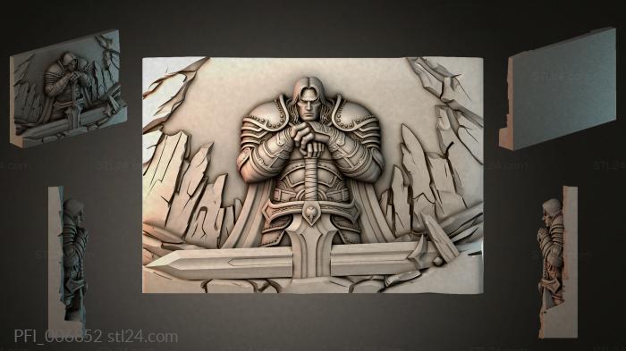 Панно фентези (PFI_006852) 3D модель для ЧПУ станка