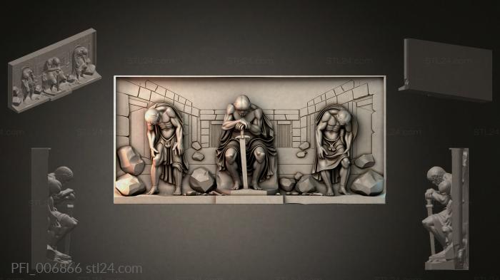 Панно фентези (PFI_006866) 3D модель для ЧПУ станка