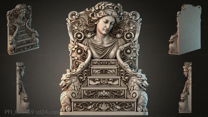 Панно фентези (PFI_006869) 3D модель для ЧПУ станка