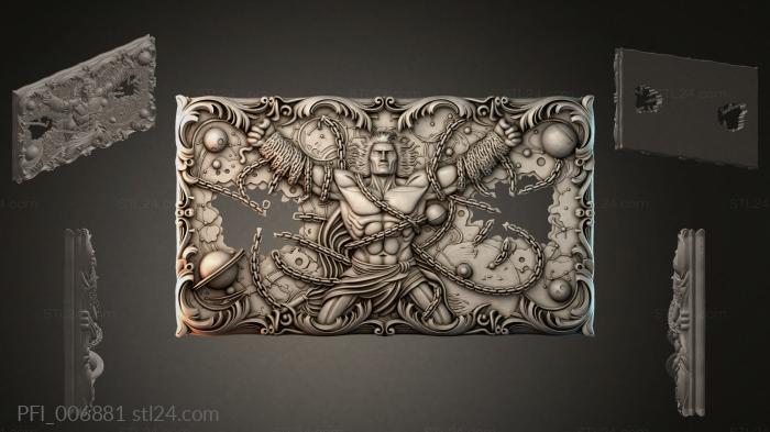 Панно фентези (PFI_006881) 3D модель для ЧПУ станка