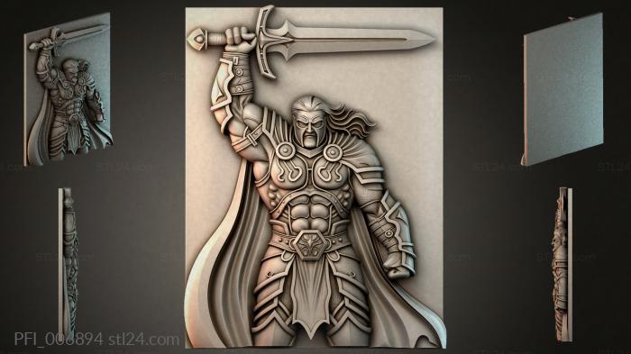 Панно фентези (PFI_006894) 3D модель для ЧПУ станка