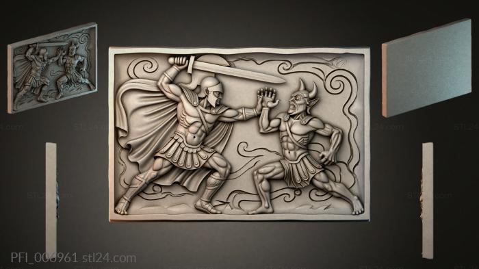 Панно фентези (PFI_006961) 3D модель для ЧПУ станка