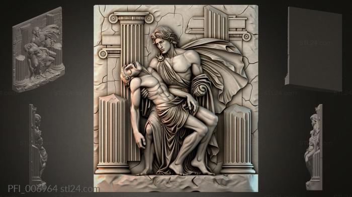 Панно фентези (PFI_006964) 3D модель для ЧПУ станка