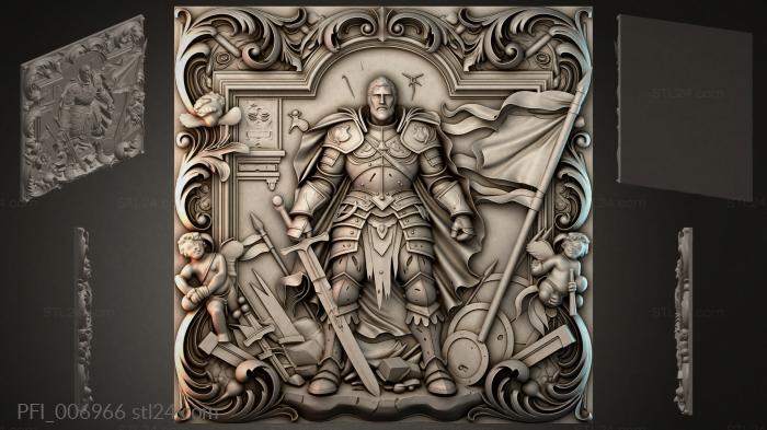 Панно фентези (PFI_006966) 3D модель для ЧПУ станка