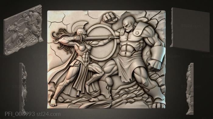 Панно фентези (PFI_006993) 3D модель для ЧПУ станка