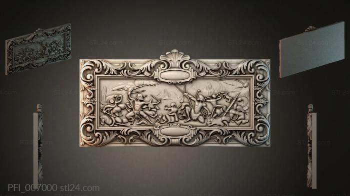 Панно фентези (PFI_007000) 3D модель для ЧПУ станка