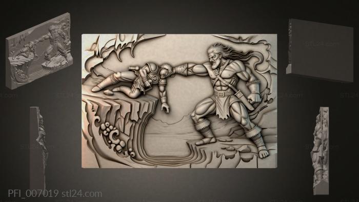 Панно фентези (PFI_007019) 3D модель для ЧПУ станка