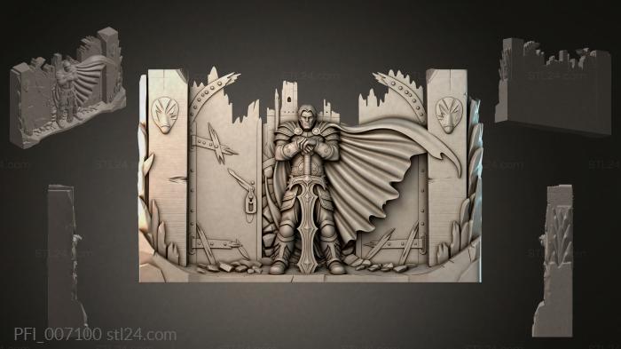 Панно фентези (PFI_007100) 3D модель для ЧПУ станка