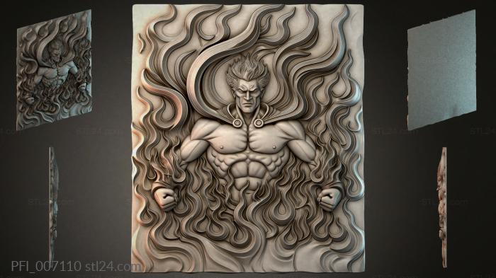 Панно фентези (PFI_007110) 3D модель для ЧПУ станка