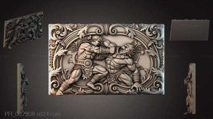 Панно фентези (PFI_007208) 3D модель для ЧПУ станка