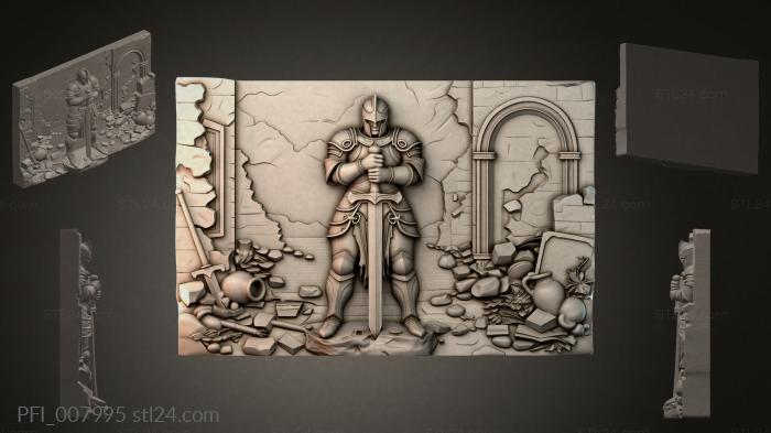 Панно фентези (PFI_007995) 3D модель для ЧПУ станка