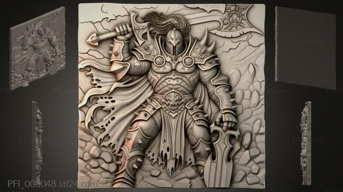 Панно фентези (PFI_008048) 3D модель для ЧПУ станка