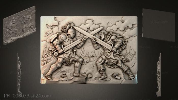 Панно фентези (PFI_008079) 3D модель для ЧПУ станка